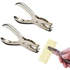 2 vienetų pakuotė vienos skylės perforatoriai, apvalūs skylmušiai, metalinės perforavimo replės, skirtos popieriui, nuotraukoms, atvirukams, kortelėms (3 mm/6 mm)