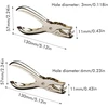 2 vienetų pakuotė vienos skylės perforatoriai, apvalūs skylmušiai, metalinės perforavimo replės, skirtos popieriui, nuotraukoms, atvirukams, kortelėms (3 mm/6 mm)