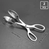 2 virtuvinių žnyplių rinkinys, nerūdijantis plienas, 26 cm, žnyplės makaronams, salotoms, dešrelėms, pyragams, mėsai, spagečiams, kepsninei, ilgos, virtuvinės žnyplės