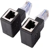 2 vnt. 90° kampiniai Ethernet adapteriai (dešinys + kairys)