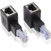 2 vnt. 90° kampiniai Ethernet adapteriai (dešinys + kairys)
