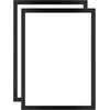 Plakatas 2 vnt. deimantinės tapybos rėmelių rinkinys, 30 x 40 cm deimantinės tapybos paveikslų rėmelis, magnetinis rėmelis, skirtas namų sienų dekoravimui, juodas