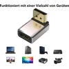 2 vnt. Displayport 1.4 90° kampinis prailgintuvas 8k Uhd Hdr