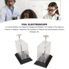 2 vnt. Folinis elektroskopas, kompaktiška struktūra, fizikos elektrometras, didelio jautrumo elektrometras, laboratorinis lakštinis elektroskopas, skirtas mokymo priemonių eksperimentui
