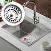 2 vnt. kriauklės filtras, nerūdijančio plieno, 78 mm
