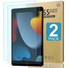 2 vnt. – patobulintas 9h grūdintas stiklas ir anti-mėlynas light (2 in 1) ekrano apsauga, skirta ipad 10.2 inch planšetiniam kompiuteriui 9/8/7, grūdinto stiklo ekrano apsauga su 9h kietumu, be burbuliukų, atspari įbrėžimams