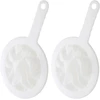 2 vnt. plastikinis virtuvinis koštuvas smulkiu tinkleliu 100/200/400 tinklelio filtras su rankena ir kabliuku maisto filtras sėkloms, uogienei, miltams, jogurtui, sojų pieno aparatui 24 x 15 cm (400 tinklelių)