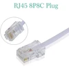 2 vnt. Rj45 į Rj11 adapteriai, baltas tinklo prievadas į telefono jungtį