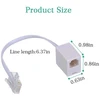 2 vnt. Rj45 į Rj11 adapteriai, baltas tinklo prievadas į telefono jungtį