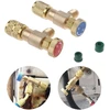 2 vnt. šalto pildymo apsauginis vožtuvas greita jungtis oro kondicionavimo R410a R22 adapteris