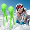 2 vnt. sniego gniūžčių žnyplių rinkinys, sniego gniūžčių formavimo įrankis, žieminis sniego gniūžčių gaminimo įrankis, smėlio gniūžčių spaustukas, žieminis sniego gniūžčių formos žaislas, sniego gniūžčių įrankio spaustukas, sniego žaislas vaikams, žaidžia
