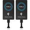 2 vnt. Usb C belaidžio įkrovimo imtuvas, itin plonas, su lipniu silikonu