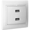 2 x 2.1a Dual Usb įkroviklis - baltas