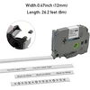 2 x Cartridgeify etikečių juostelių pakaitalas, skirtas Brother P-touch Tz Tze-231 (12 mm x 8 m), juodos spalvos ant baltos, skirtas Ptouch etikečių spausdintuvui Pt-d210 Pt-d220 Pt-d200 Pt-h110 Pt-d400 H100lb H100lb