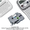2 x Cartridgeify etikečių juostelių pakaitalas, skirtas Brother P-touch Tz Tze-231 (12 mm x 8 m), juodos spalvos ant baltos, skirtas Ptouch etikečių spausdintuvui Pt-d210 Pt-d220 Pt-d200 Pt-h110 Pt-d400 H100lb H100lb