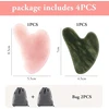 2 x gua sha akmuo, gua sha, guasha, gua sha akmuo, su 2 x velvetiniu maišeliu, veido masažas, gua, guasha akmuo, nefrito akmuo, gua sha rožinis kvarcas, gua sha rinkinys, veido akmuo, veido masažo akmuo