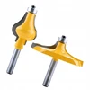 Maršrutizatorius 2 x Routerio bitai turėklams su karbido antgaliais 8 mm kotas Tenon Cutter Freza medienos apdirbimui