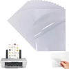 20 lapų A4 vinilo lipduko plėvelė, lipduko popierius spausdinimui, A4 dydis, krištolo skaidrumo lipdukai, 100% skaidrūs, lipni plėvelė rašaliniams ir lazeriniams spausdintuvams
