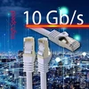 2,0 m - balta - 5 vnt. Cat.7 tinklo kabelis Lan Ethernet patch kabelis S-ftp Lszh Pimf 10gb s Rj45 kištukas Cat6a