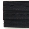 20 m elastinė guma su kilpelėmis 20 mm pločio elastinė juosta su kilpelėmis elastinė siuvimo juosta siuvimui, juoda, (332, 20 mm x 20 m)