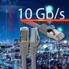 20 m pilkas Cat.7 tinklo kabelis Lan Ethernet patch kabelis S-ftp Lszh Pimf 10gb s Rj45 kištukas Cat6a