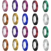 20 ritinėlių metalizuotų serpentinų, 5 mm x 10 m dovanų juostelė rankdarbiams, blizganti juostelė, vestuvių dovanų juostelė, spalvingos juostelės vakarėliams ir gimtadienio dekoracijoms (10 spalvų)