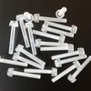 20 skaidrių permatomų plastikinių akrilinių varžtų su galvute pakuotė, su grioveliu + rifliuotas M6 x 20 mm