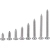 200 vnt. M3 304 nerūdijančio plieno Phillips galvutės sraigtai su įpjova M3x6mm/8mm/10mm/12mm/16mm/20mm/25mm/30mm