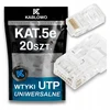 20x Rj45 8p8c utp cat.5e kat.5e universalios jungtys kablowo