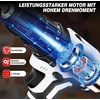 21 V akumuliatorinis suktuvas-gręžtuvas su 2 x 1,5 Ah akumuliatoriais ir įkrovikliu, 25+1 sukimo momentas, 45 Nm max smūginis gręžtuvas, 2 greičiai ir led, 26 dalių priedų rinkinys namų ir sodo "pasidaryk pats" projektams, baltas