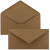 25 vokai din long kraft popierius rudos spalvos 22 x 11 cm 120 g/m² drėgnas lipnus pašto vokas be langelio idealiai tinka kalėdiniams atvirukams kvietimams iš jūsų glüxx-agent