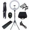 2Control Led žiedinė lempa 54cm, 7800 Liumenų, su trikoju ir pulteliu