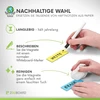 2doboard Magnetinės juostelės, ant kurių galima rašyti – 7,5 cm x 2,5 cm geltonos – 25 vnt. pakuotė – magnetinės lentelės, skirtos rašymui – šaldytuvui, lentai ir juodai lentai – magnetinės etiketės
