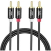 2rca Stereo Garso Kabelis, 3m, Paauksuoti Jungtys