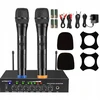 2x Belaidis dinaminis mikrofonas Uhf stotis karaoke Dj Dna renginių rinkinys