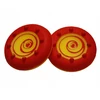 2x Guminiai silikoniniai Ps4 Ps5 Ns Pro Switch valdiklio gaubteliai Twister Raudona+yellow