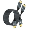 2x Hdmi 2.0 kabeliai 2m, 4k 60hz, pinti nailono