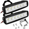2x Ledlight Darbinis halogenas 6 led 18w 12-24v ip67 panelis 155mm homologacija