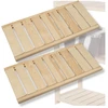 2x medinė lentyna lentynai Lsr 66,6x31,3 cm pušies lentyna ažūrinė eko