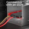 2x Montavimo Rėmelis 2.5" Ssd/hdd į 3.5" Adapteris Raudonas
