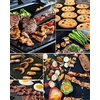 2x tefloninė kepimo grotelių padėklas bbq kepimo orkaitei