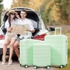 Kelioninis 3 dalių M-l-xl bagažo komplektas 20+24+28 colių Abs+pc 360° ratukai Tsa spyna