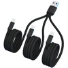 3-in-1 Usb-c įkrovimo laidas, 120 cm, greitas įkrovimas ir duomenų perdavimas