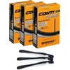 3 kamerų komplektas Continental Race dviračio vidinės padangos 28 colių Sv 80 mm (20/25-622/630) + 3 Mszweirad padangų montavimo svirtys