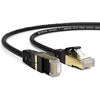 3 m Cat 7 tinklo kabelis Gigabit Ethernet Lan kabelis - 10 Gbit/s - Patch kabelis - lankstus Cat.7 Raw kabelis S Ftp ekranavimas su Rj 45 jungtimi paauksuotas - maršrutizatoriui, modemui, jungikliui, Ps4, Ps5, prieigai