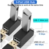 3 prievadų Usb šakotuvas: 1x Usb 3.0, 2x Usb 2.0, nešiojamas