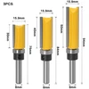 3 vnt. 8 mm veleno frezavimo antgaliai su guoliu