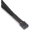 3 vnt. Pwm ventiliatoriaus skirstytuvo laidas (3/4 pin) 1 į 2