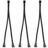 3 vnt. Pwm ventiliatoriaus skirstytuvo laidas (3/4 pin) 1 į 2