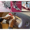 Siuvimo mašina 3 vnt. siaurų valcuotų kraštų siuvimo mašinos pėdelės rinkinys, tinkamas buitinėms daugiafunkcinėms siuvimo mašinoms (3 mm, 4 mm ir 6 mm)